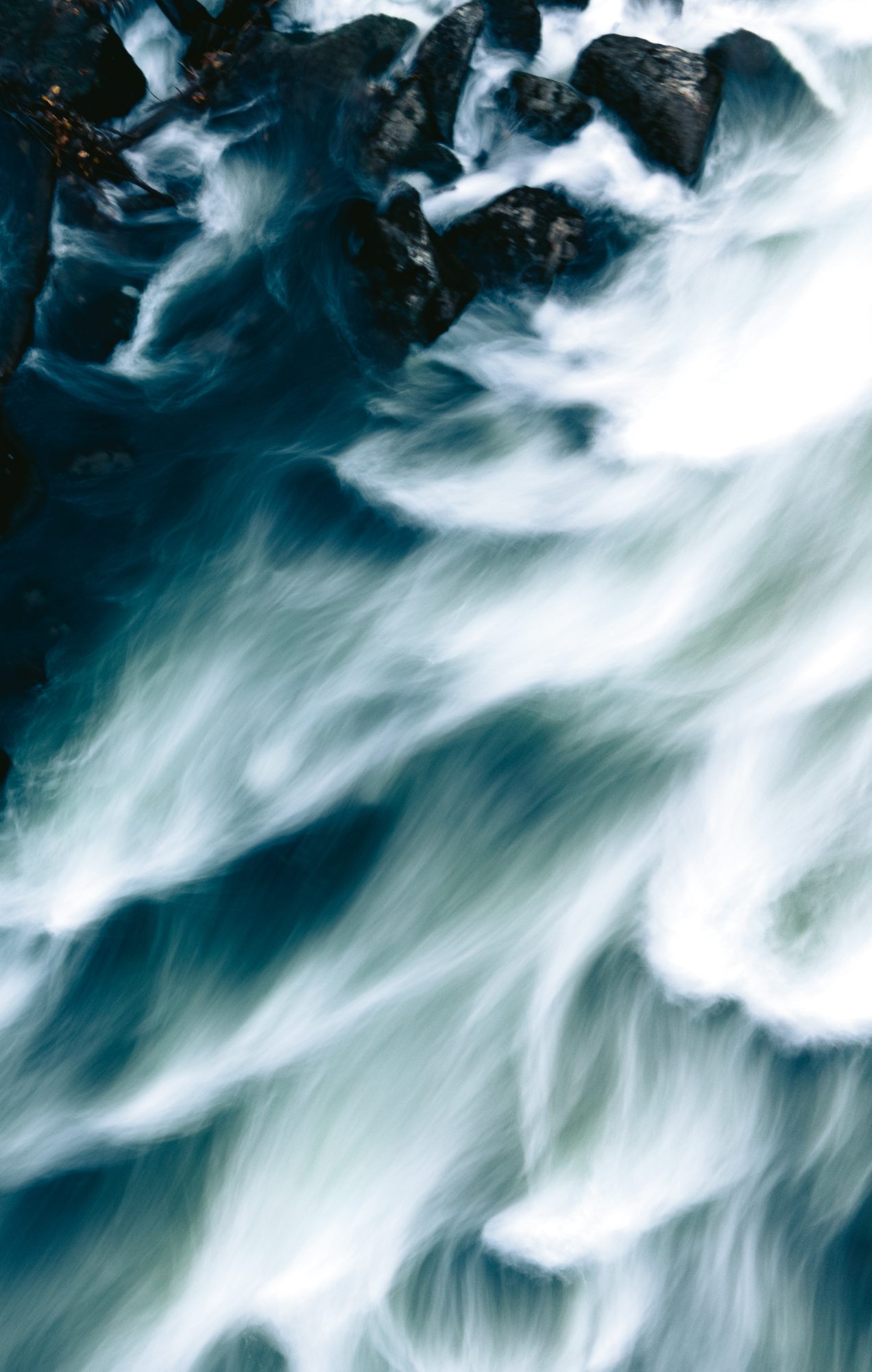 Long-exposure whitewater